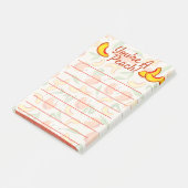 Sie sind Pfirsichpfirsiche & Blüten Post-it Klebezettel (angewinkelt)