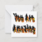 Sie sind Phantastisch Abstrakt Mitteilungskarte (Vorderseite)