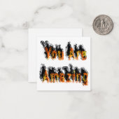 Sie sind Phantastisch Abstrakt Mitteilungskarte (Vorderseite/Rückseite Beispiel)