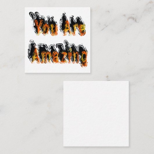 Sie sind Phantastisch Abstrakt Mitteilungskarte (Vorne/Hinten)