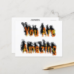 Sie sind Phantastisch Abstrakt Postkarte