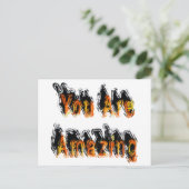 Sie sind Phantastisch Abstrakt Postkarte (Stehend Vorderseite)