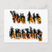 Sie sind Phantastisch Abstrakt Postkarte (Vorderseite)