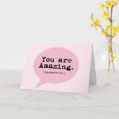 Sie sind Phantastisch - Blank 7" x 5" Grußkarte Karte (Gelbe Blume)