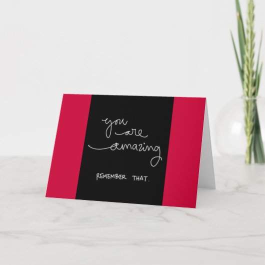 SIE SIND PHANTASTISCH ERINNERN SIE SICH AN DIE MOT KARTE (Vorderseite)