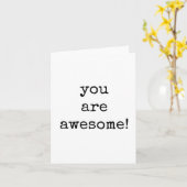 Sie sind Phantastisch, ermutigend, hochheben Karte (Gelbe Blume)