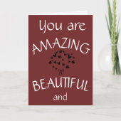 SIE SIND PHANTASTISCH FREUND ***GLÜCKLICHER GEBURT KARTE (Vorderseite)