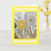SIE SIND PHANTASTISCH **GRANDDAUGHTER** GEBURTSTAG KARTE (Gelbe Blume)