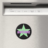 Sie sind PHANTASTISCH - Green & Lila Star Magnet (In Situ (Geschirrspüler))