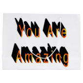 Sie sind Phantastisch große Geschenktasche Geschenktüte (Rückseite)