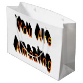 Sie sind Phantastisch große Geschenktasche Geschenktüte (Rückseite Schrägansicht)