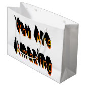 Sie sind Phantastisch große Geschenktasche Geschenktüte (Vorderseite Schrägansicht)