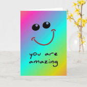 Sie sind phantastisch karte (Gelbe Blume)