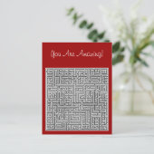 Sie sind Phantastisch Labyrinth Postkarte (Stehend Vorderseite)