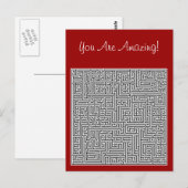 Sie sind Phantastisch Labyrinth Postkarte (Vorne/Hinten)