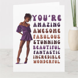 Sie sind phantastisch, phantastisch, fabelhaft, at karte