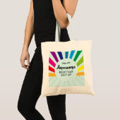 Sie sind Phantastisch Rainbow Motivierend Tote Bag Tragetasche (Vorderseite (Produkt))