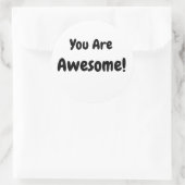 Sie sind Phantastisch, selbstbejahend muffig schwa Runder Aufkleber (Tasche)