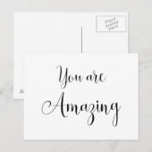 Sie sind Phantastisch und Inspiriert. Postkarte (Vorne/Hinten)