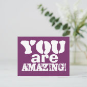 Sie sind Phantastische Inspiration Postkarte (Stehend Vorderseite)