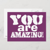 Sie sind Phantastische Inspiration Postkarte (Vorne/Hinten)