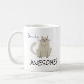 Sie sind Phantastische Katzenbewertung Kaffeetasse (Links)