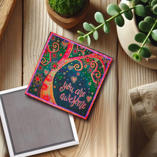 Sie sind Phantastische Niedliche Whimsikbaumflora Magnet