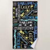 Sie sind Phantastische Personalisieren Worte der F Strandtuch (Vorderseite)