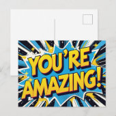 Sie sind Phantastische Postkarte (Vorne/Hinten)