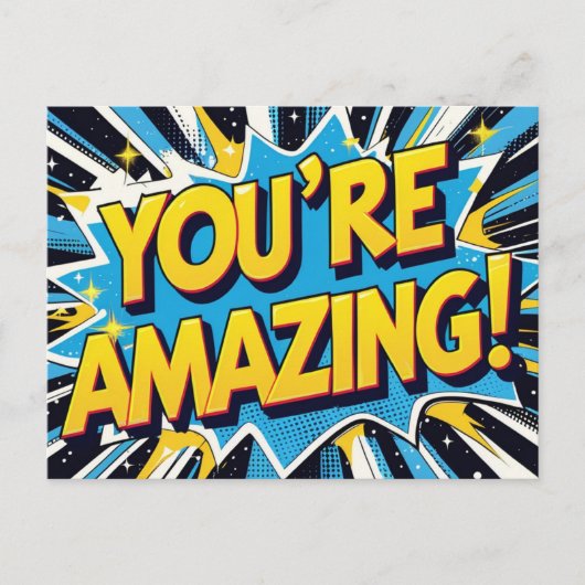 Sie sind Phantastische Postkarte (Vorderseite)