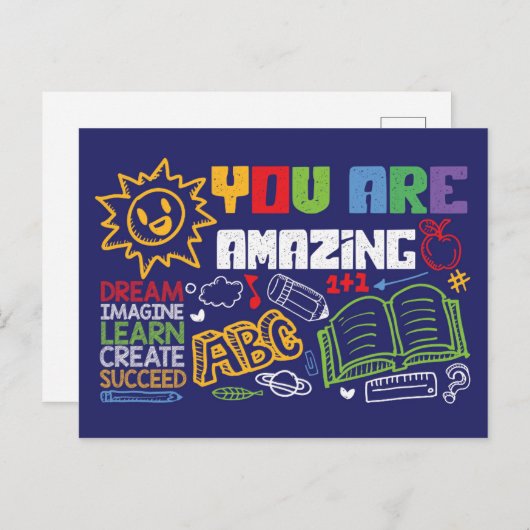 Sie sind Phantastische Postkarten - Motivierend Ka (Vorne/Hinten)