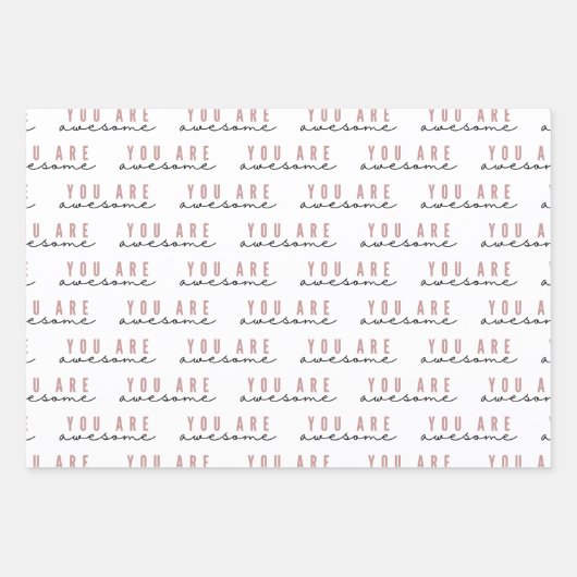 Sie sind Phantastische Wrapping Paper Flat Sheet S Geschenkpapier Set (Vorderseite)