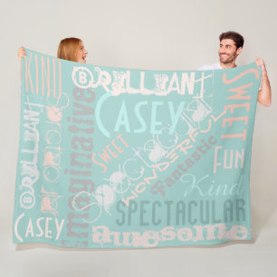 Sie sind Phantastischen Personalisierte Namen Word Fleecedecke