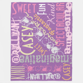 Sie sind Phantastischen Personalisierte Namen Wört Fleecedecke