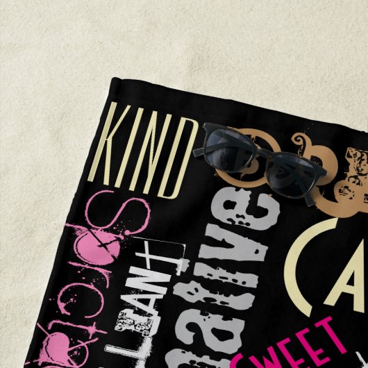 Sie sind Phantastischen Personalisierte Namen Wört Strandtuch (Beispiel)