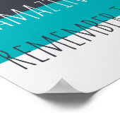 Sie sind Phantastisches "Living Room Wall Art Post Poster (Ecke)