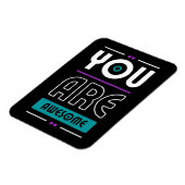 Sie sind phantastisches motivierend Sprichwort Magnet (Linke Seite)