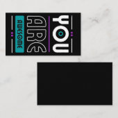 Sie sind phantastisches motivierend Sprichwort Visitenkarte (Vorne/Hinten)