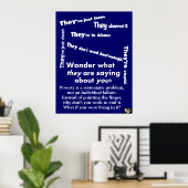 Sie sind Poster der Armut (Heimbüro)