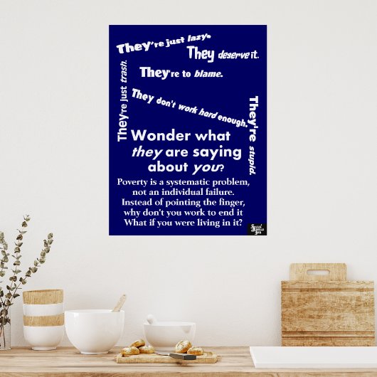 Sie sind Poster der Armut (Küche)