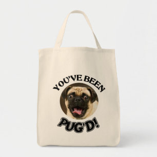 SIE sind PUG'D - LUSTIGE MOPS-TASCHE GEWESEN Tragetasche