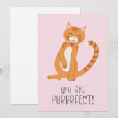 Sie sind PurrFect Feiertagskarte (Vorne/Hinten)