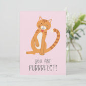 Sie sind PurrFect Feiertagskarte (Stehend Vorderseite)