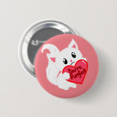 Sie sind Purrfect Miezekatze Button (Vorne & Hinten)