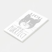 Sie sind Purrfect Post-it Klebezettel (angewinkelt)