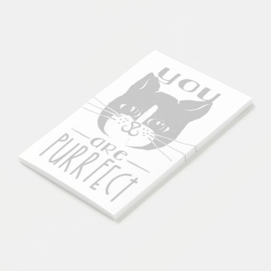 Sie sind Purrfect Post-it Klebezettel (angewinkelt)