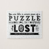 Sie sind Puzzle Piece - Funny Bridesmaid Vorschlag (Horizontal)