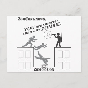 Sie sind schlauer als jeder Zombie Postkarte