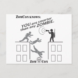 Sie sind schlauer als jeder Zombie Postkarte