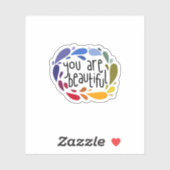 SIE SIND SCHÖN AUFKLEBER (Blatt)